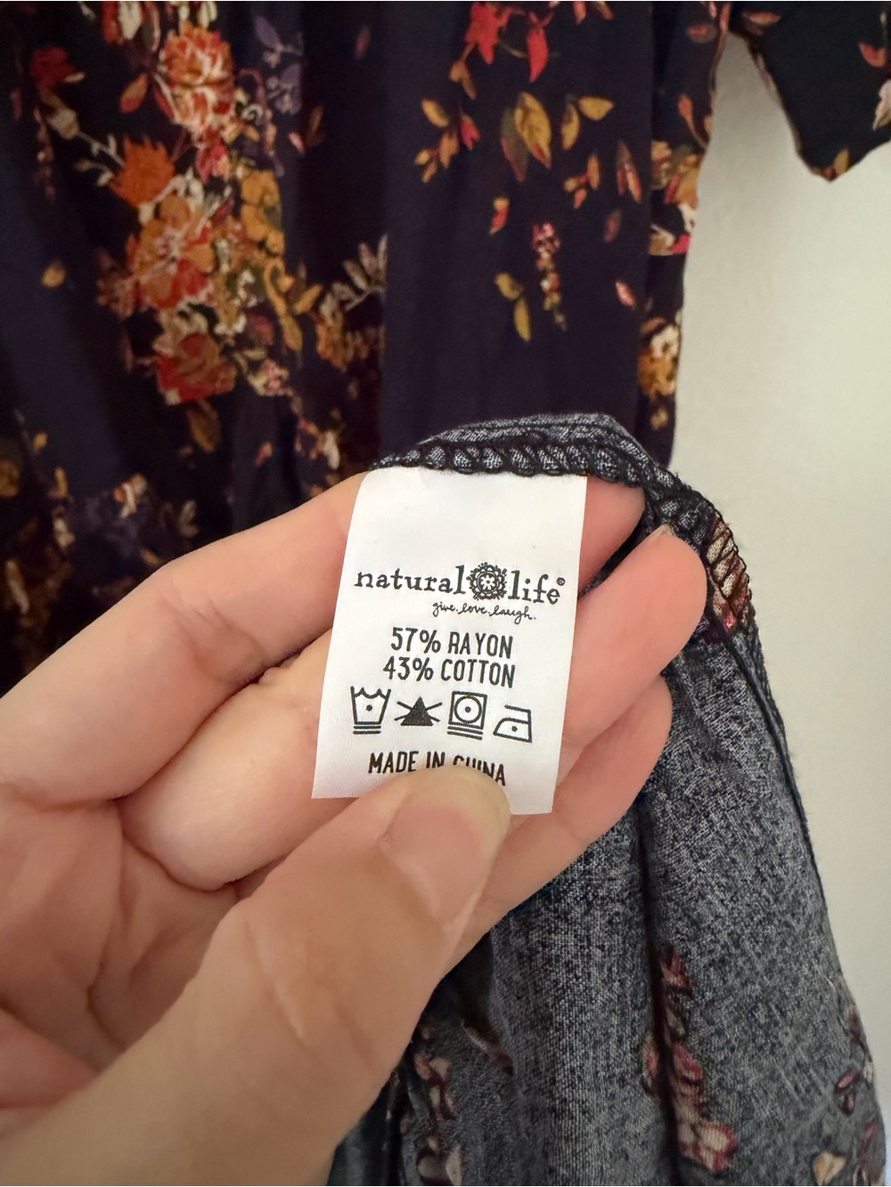Natural Life Rebecca Floral Midi Tiered Shirt Dress Autumn Short Sleeve Size XL - Picture 10 of 10